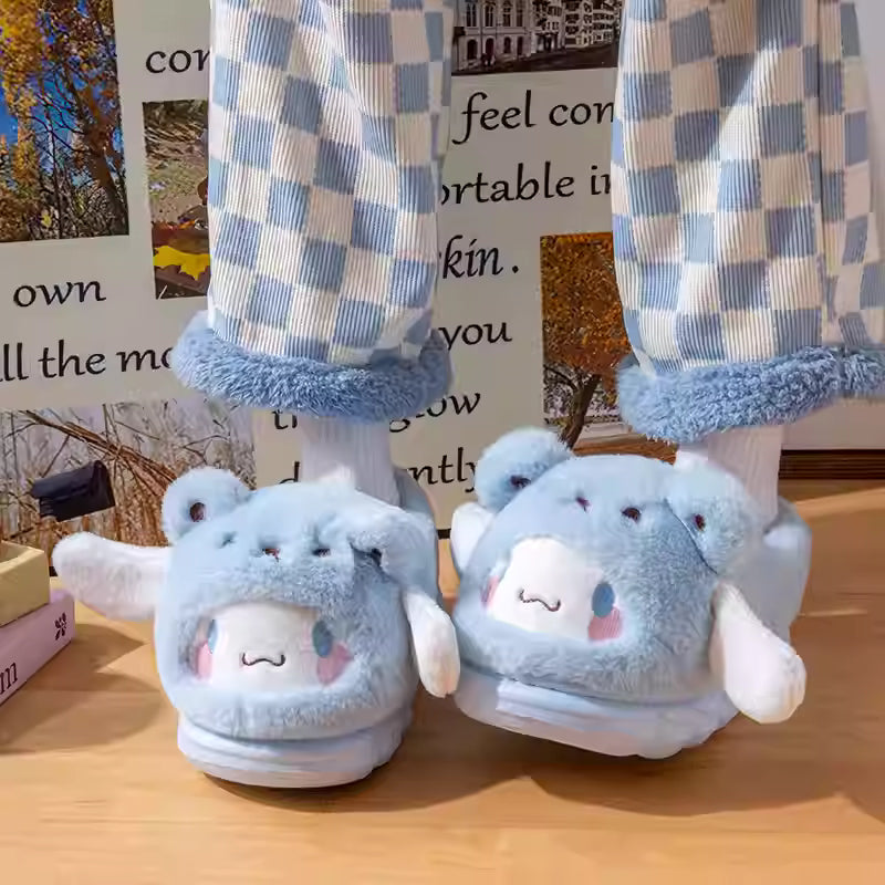 Cinnamon Dog Slippers