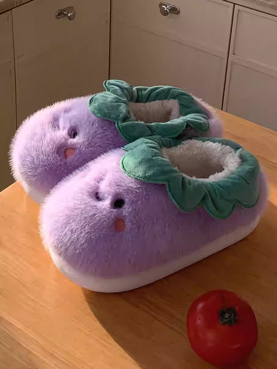 Eggplant Slippers