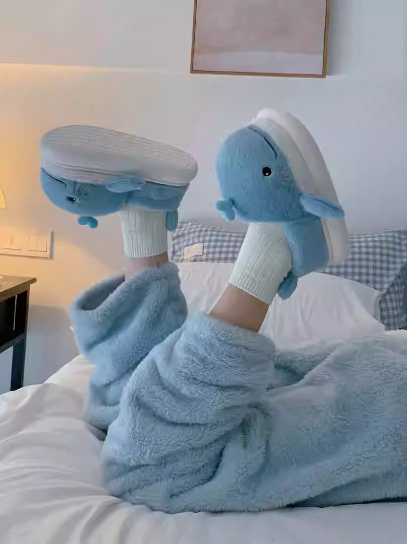 Cute Whale Slippers