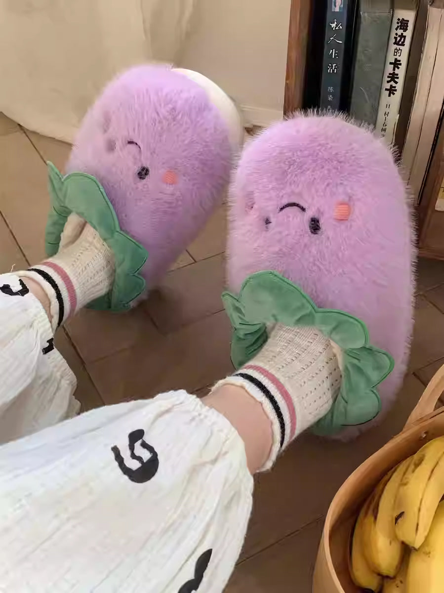 Eggplant Slippers