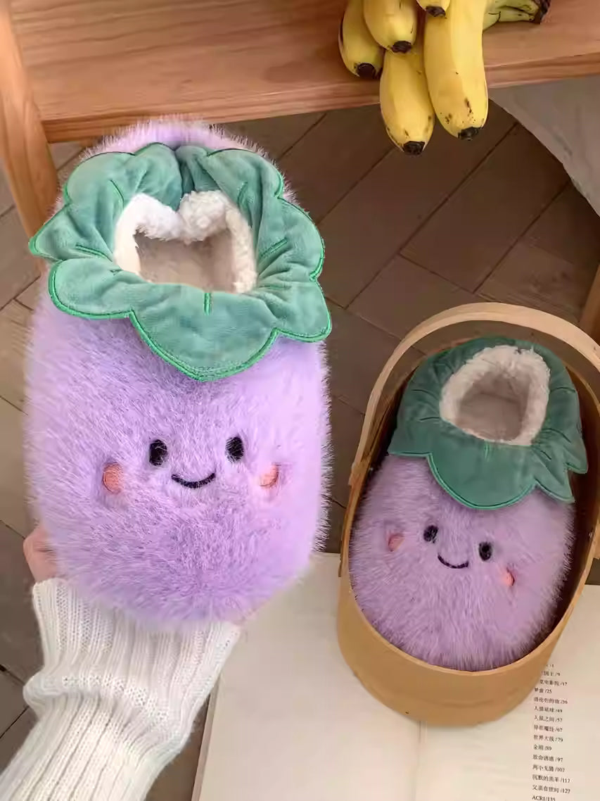 Eggplant Slippers