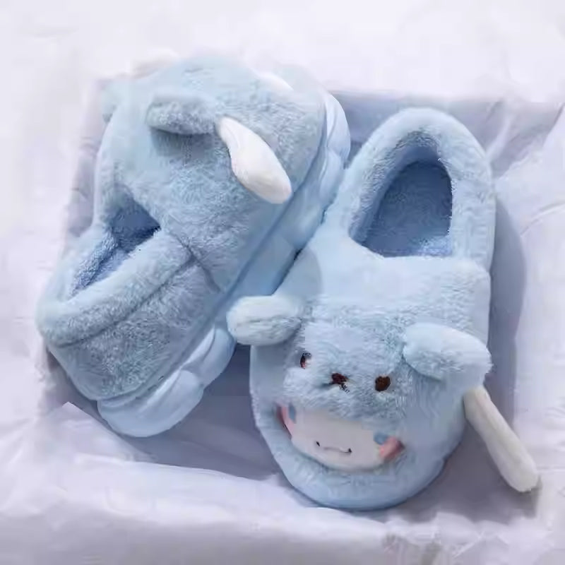 Cinnamon Dog Slippers